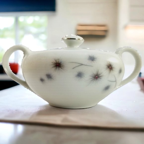Creative Other - Creative Platinum Starburst Sugar Bowl M.C.M Vintage Tableware Made In Japan